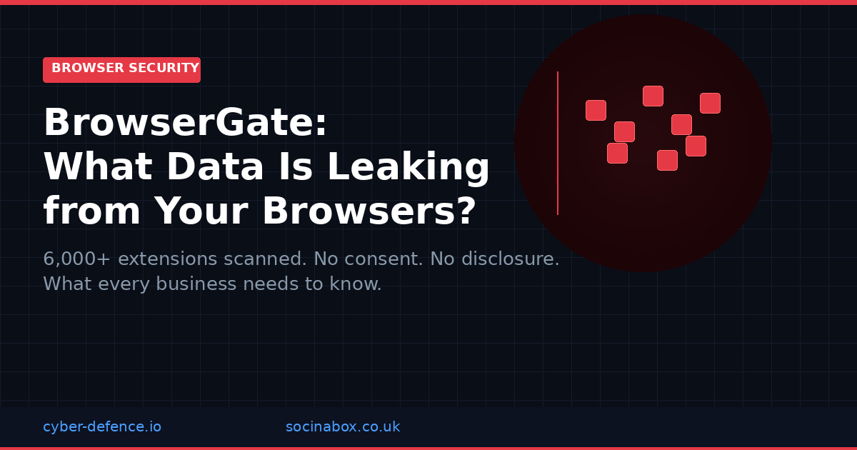 BrowserGate: What Data Is Leaking from Your Team's Browsers Right Now?