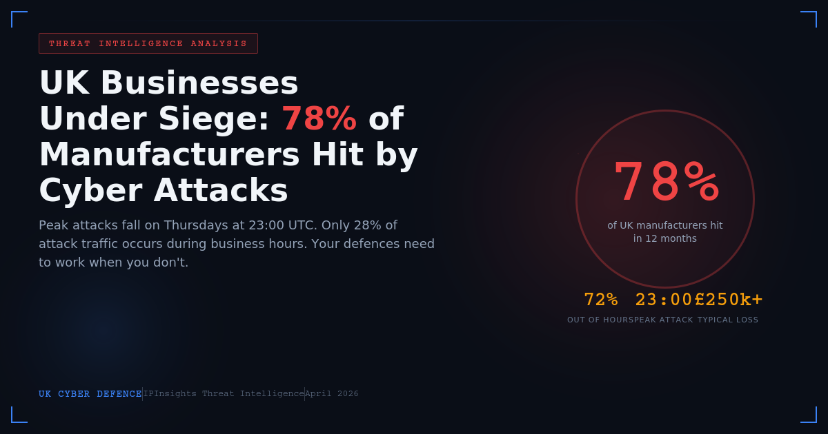 78% of Manufacturers Hit by Cyber Attacks